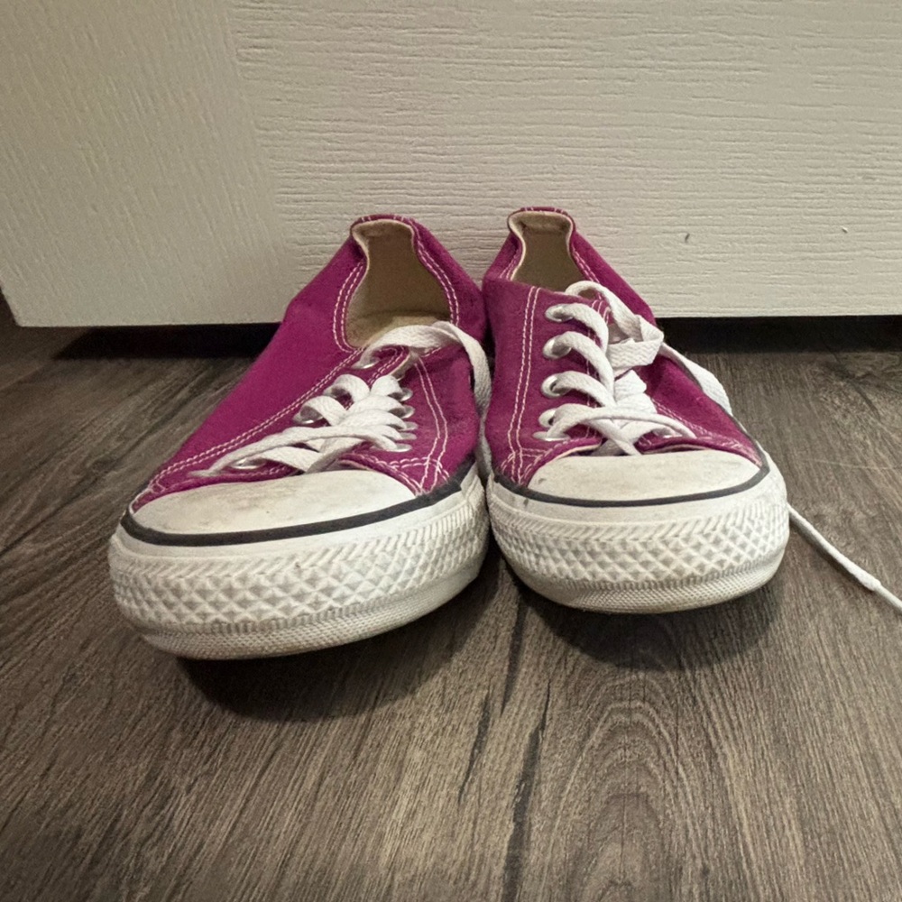 Converse All Star Fuchsia and White Chucks Sneakers Shoes size 6M 8W - Picture 4 of 6